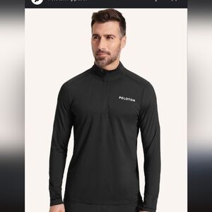 NWT Peloton Black Quarter Zip Long Sleeve Pullover Sz XL